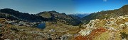 61 Panoramica all'inizio del sent. 201A con Laghi di Porcile, Valle Lunga...